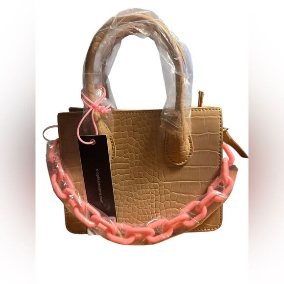 Like Dreams Kenzie Chain Croc Faux Leather Mini Crossbody Bag - Picture 2 of 4